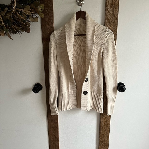 Vintage Y2K Women’s Shawl Collar Heavy Cardigan Sweater EUC - Picture 4 of 16